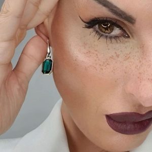 Pendientes Cristalino Esmeralda