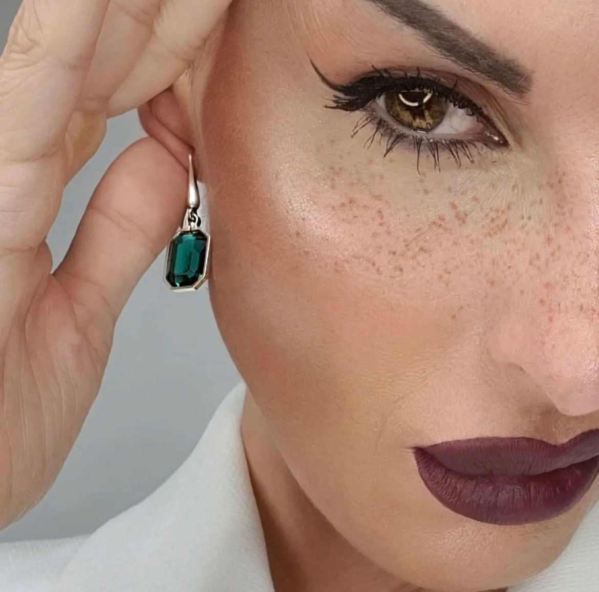 Pendientes Cristalino Esmeralda