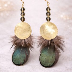 Pendientes Guinea Verde