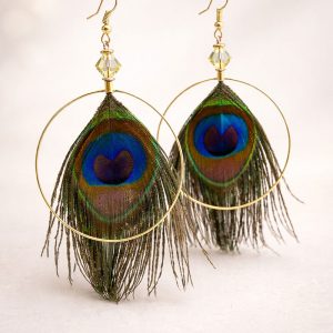 Pendientes Pavo Real