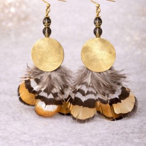 Pendientes Gallo de Guinea
